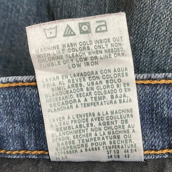 Wrangler O2 Competition Advanced Comfort Mea Dark Wash Straight Leg Jeans 31 - Picture 6 of 16